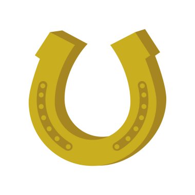 at nalı şanslı izole simgesi