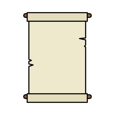 Retro pachment izole simgesi