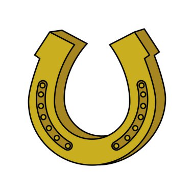 at nalı şanslı izole simgesi