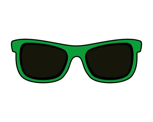 Gafas de sol accesorio icono aislado — Vector de stock