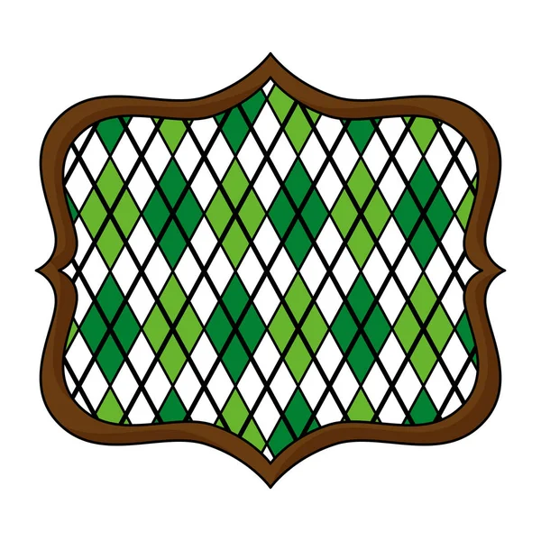 Icono de etiqueta de madera antigua — Vector de stock