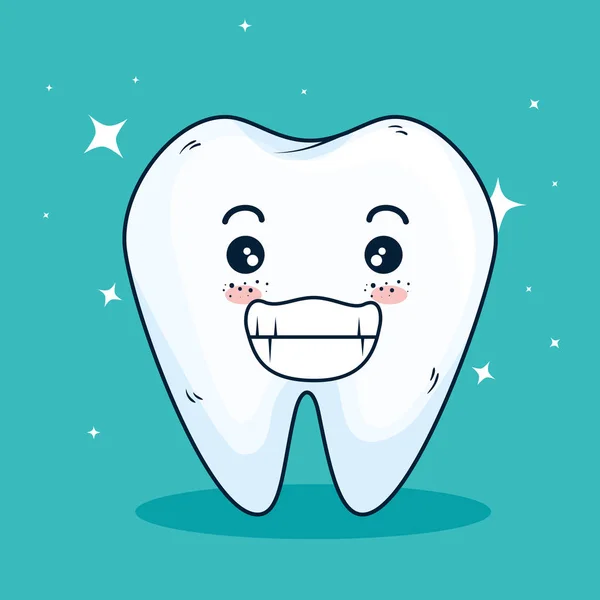 Temiz diş ve diş hekimi bakım tıp — Stok Vektör