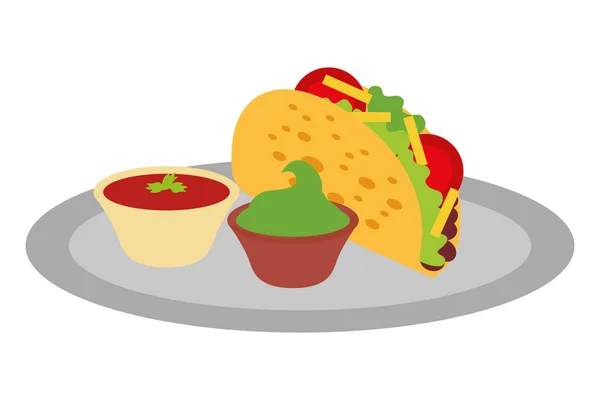 Hagyományos mexikói ételek — Stock Vector