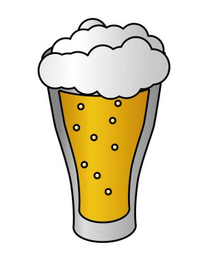 soğuk cam bira köpük