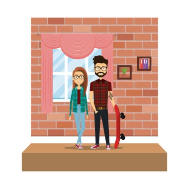 İki koridor evin içinde