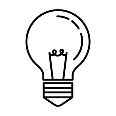 Ampul Işık izole simgesi
