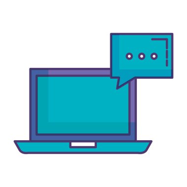 dizüstü bilgisayarınızla konuşma balonu