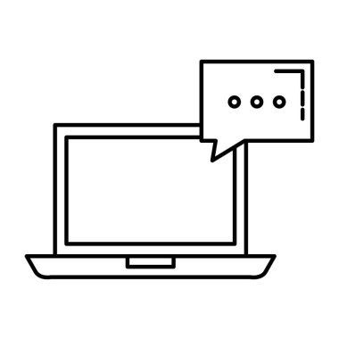 dizüstü bilgisayarınızla konuşma balonu