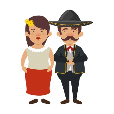 mariachi karakterlerle geleneksel Meksika kadın