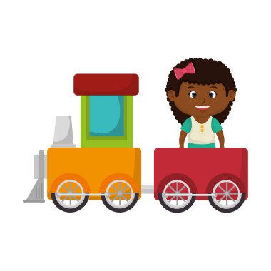 Tren ile küçük kız