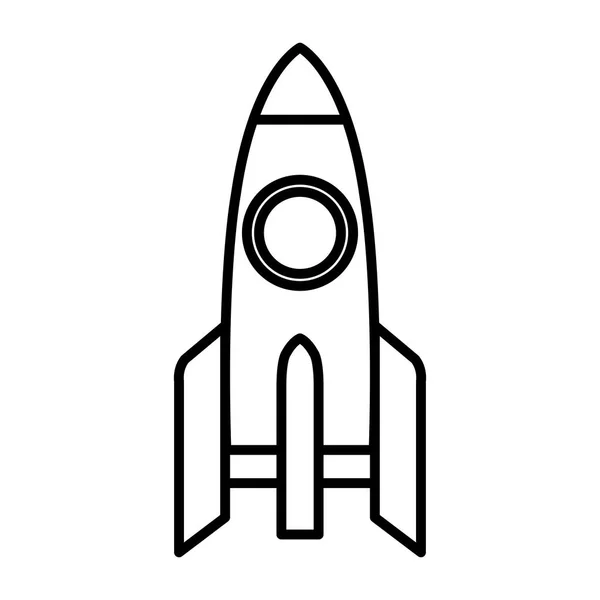 Lance-roquettes icône isolée — Image vectorielle