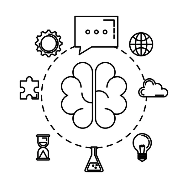 Brainstorming mit etablierten Business-Ikonen — Stockvektor