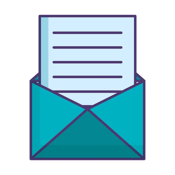 Envelope mail ícone isolado —  Vetores de Stock