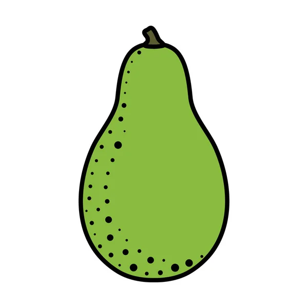 Verse avocado plantaardige pictogram — Stockvector