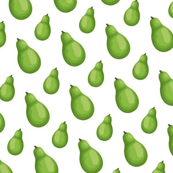 Frische Avocado Muster Hintergrund — Stockvektor