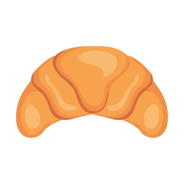 Délicieux croissant de pain icône — Image vectorielle