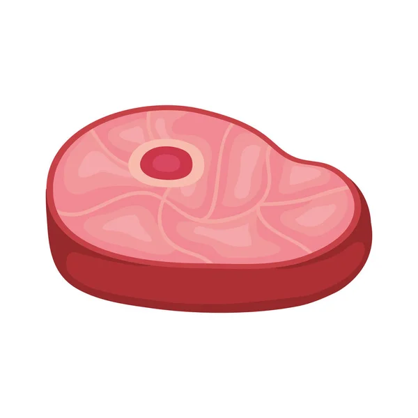 Meat steak nutritive icon — Stock Vector