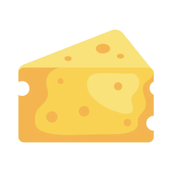 Ízletes sajt darab ikon — Stock Vector