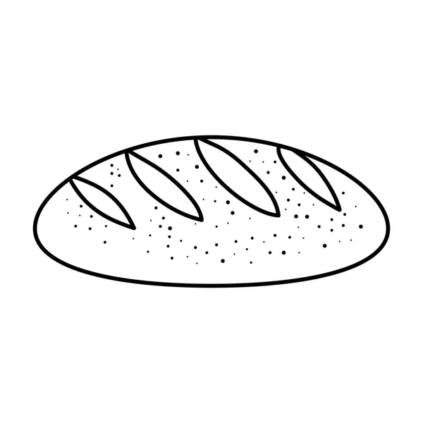 Heerlijk brood integraal pictogram — Stockvector