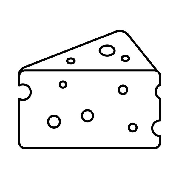 Ikona kawałek pysznego sera — Wektor stockowy