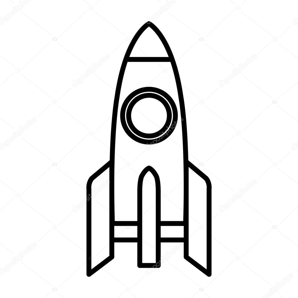 rocket launcher isolated icon