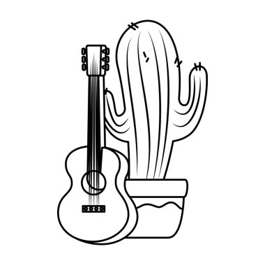 Gitarlı Meksika kaktüsü.