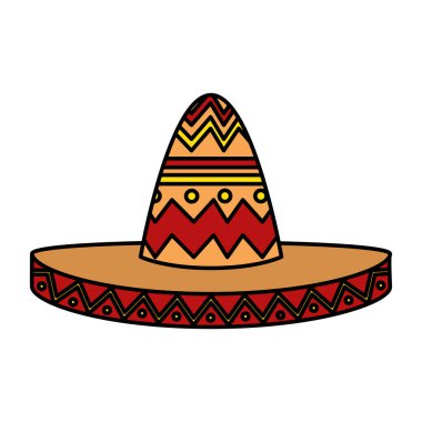 Meksikalı mariachi şapka simgesi