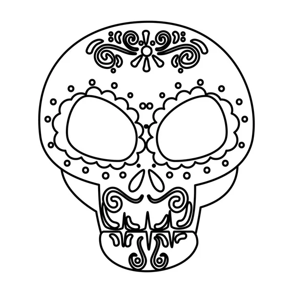 Célébration de masque de jour de mort — Image vectorielle