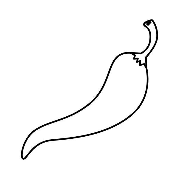 Горячая икона перца чили — стоковый вектор