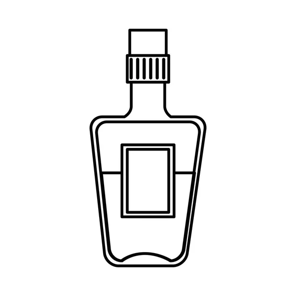 Bottiglia di tequila icona bevanda — Vettoriale Stock