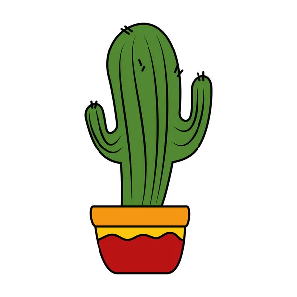 Cactus en maceta icono — Archivo Imágenes Vectoriales