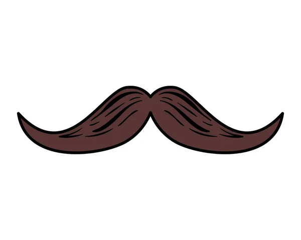 Bigote estilo hipster accesorio — Archivo Imágenes Vectoriales