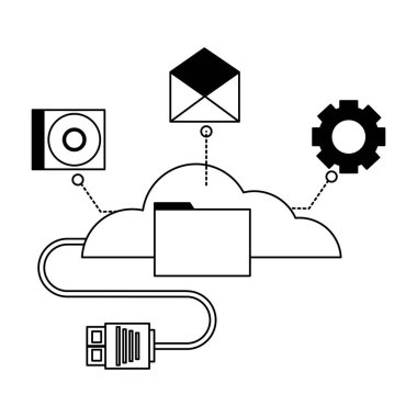 bulut bilgi işlem bağlayıcı kablosu dosyası