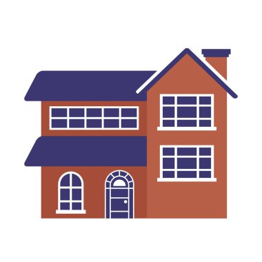 Beyaz arka plan üzerinde ev Emlak