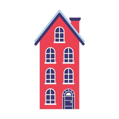 Beyaz arka plan üzerinde ev Emlak