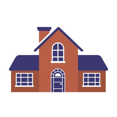 Beyaz arka plan üzerinde ev Emlak