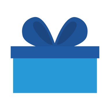 Beyaz arkaplanda hediye kutusu