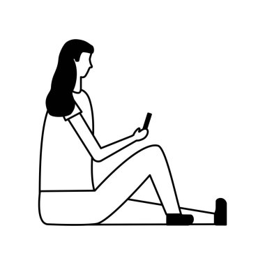 Mobil aygıt kullanan kadın