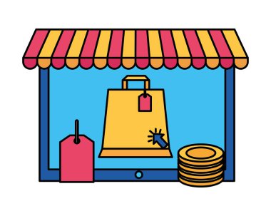 Çevrimiçi alışveriş kavramı