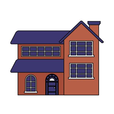 Beyaz arka plan üzerinde ev Emlak