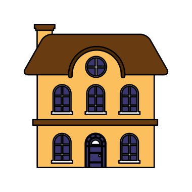 Beyaz arka plan üzerinde ev Emlak