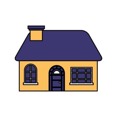 Beyaz arka plan üzerinde ev Emlak