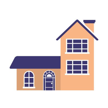 ev ev beyaz arka plan üzerinde