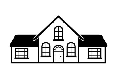 ev ev beyaz arka plan üzerinde