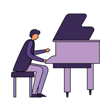 klasik piyano saz adam