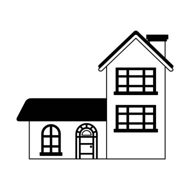 ev ev beyaz arka plan üzerinde