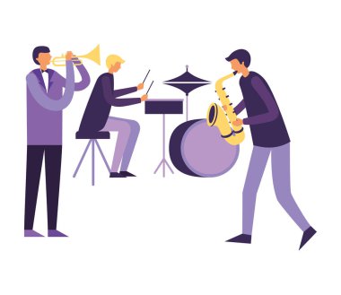 müzik insanları aletler