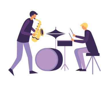 müzik insanları aletler