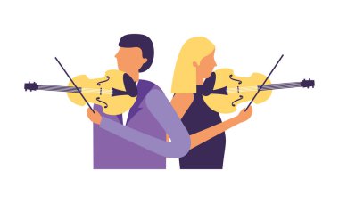 müzik insanları aletler