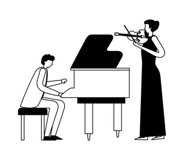 müzik insanları aletler